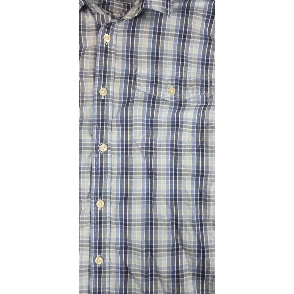 Apt 9 Men's Size M Blue Plaid Short Sleeve Button Down Shirt Casual Summer... - Picture 3 of 9